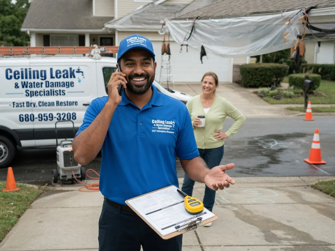 Ceiling Leak Cleanup Marion, IA FAQs